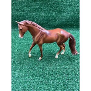 Vtg. Breyer Reeves Toy Horse Chestnut Brown 9in. Long 6 In. Tall